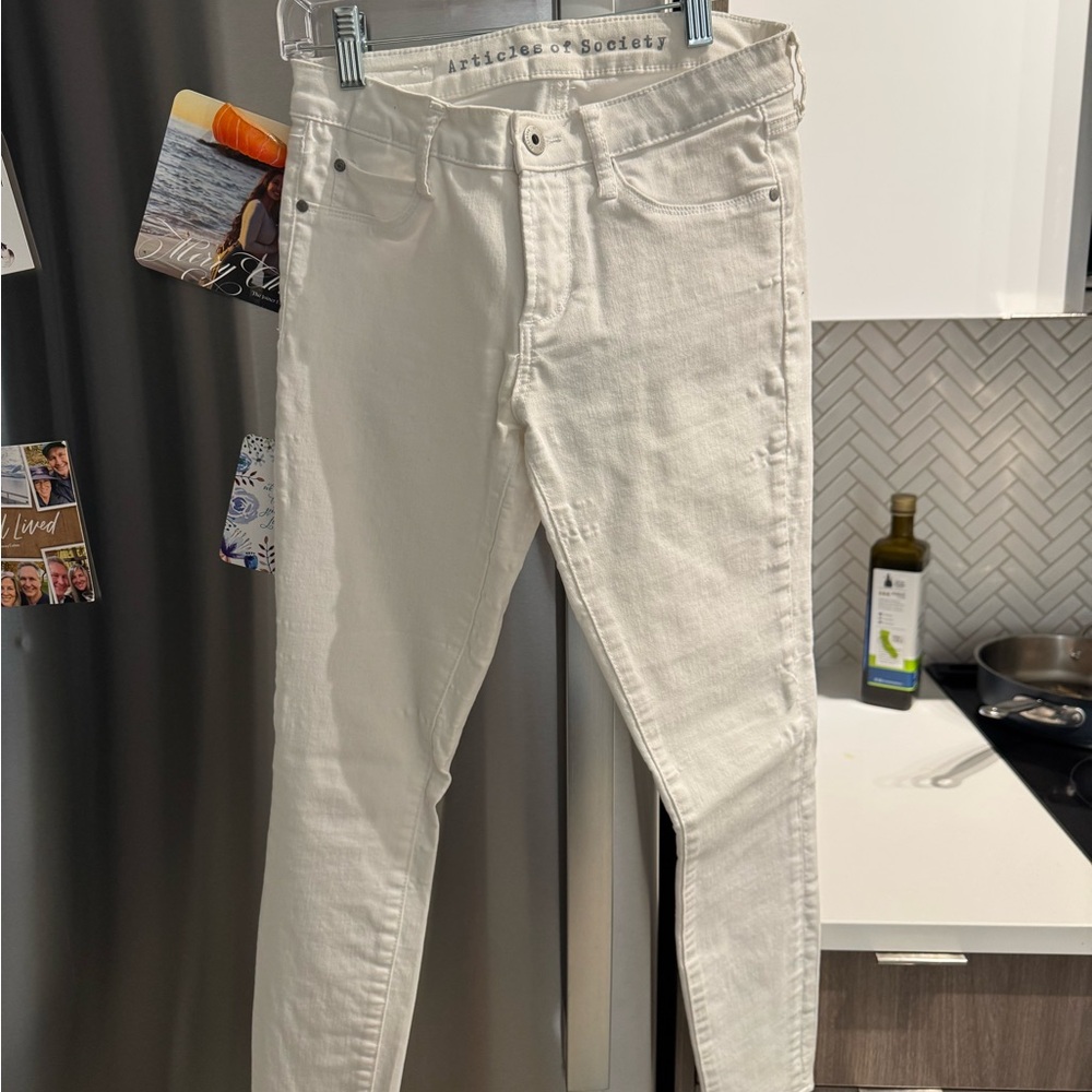 Articles of Society White Stretchy Jeans